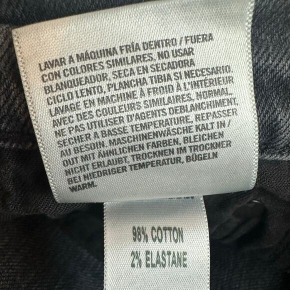 AGOLDE Nico High Rise Skinny Jeans with Stretch in Washed Black/Gray sz 27 - Picture 8 of 9